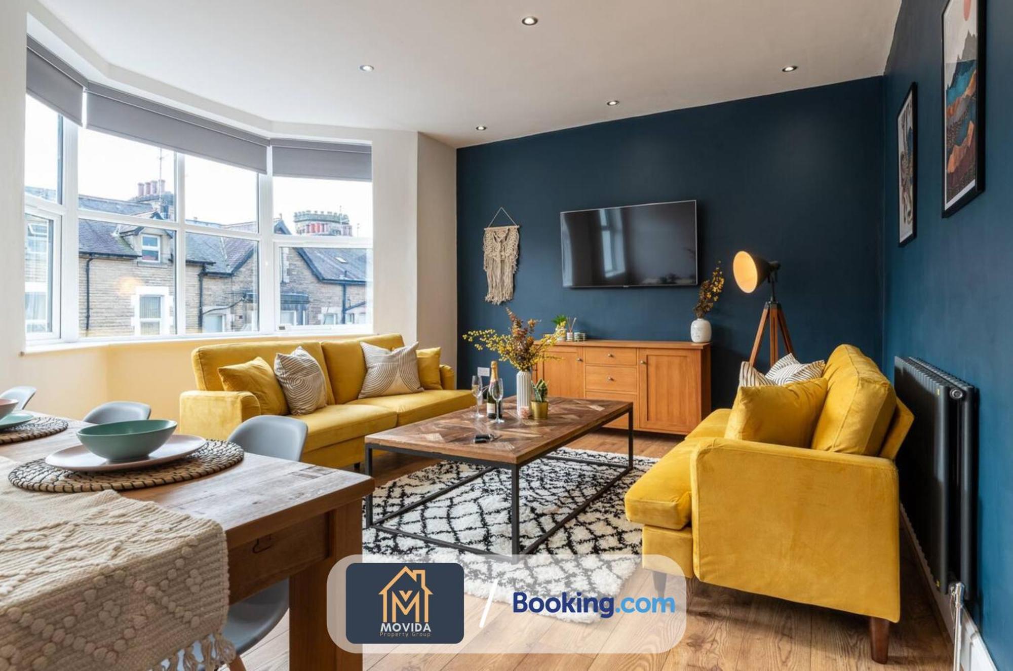 Central Elegant Three Bed Duplex By Movida Property Group Short Lets & Serviced Accommodation Harrogate Exteriér fotografie